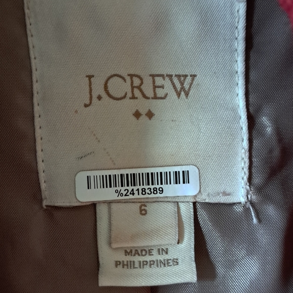 J. Crew Uptown Burgundy Wool Blend High Collar Dress Trench Coat SZ 6 - Picture 6 of 14